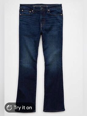 American Eagle Outfitters Dark Blue Flare Jeans